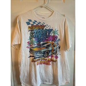 West Coast STREET RACING UNLEASH THE BEAST 68 SPECIAL GRAPHIC MENS T-SHIRT Large